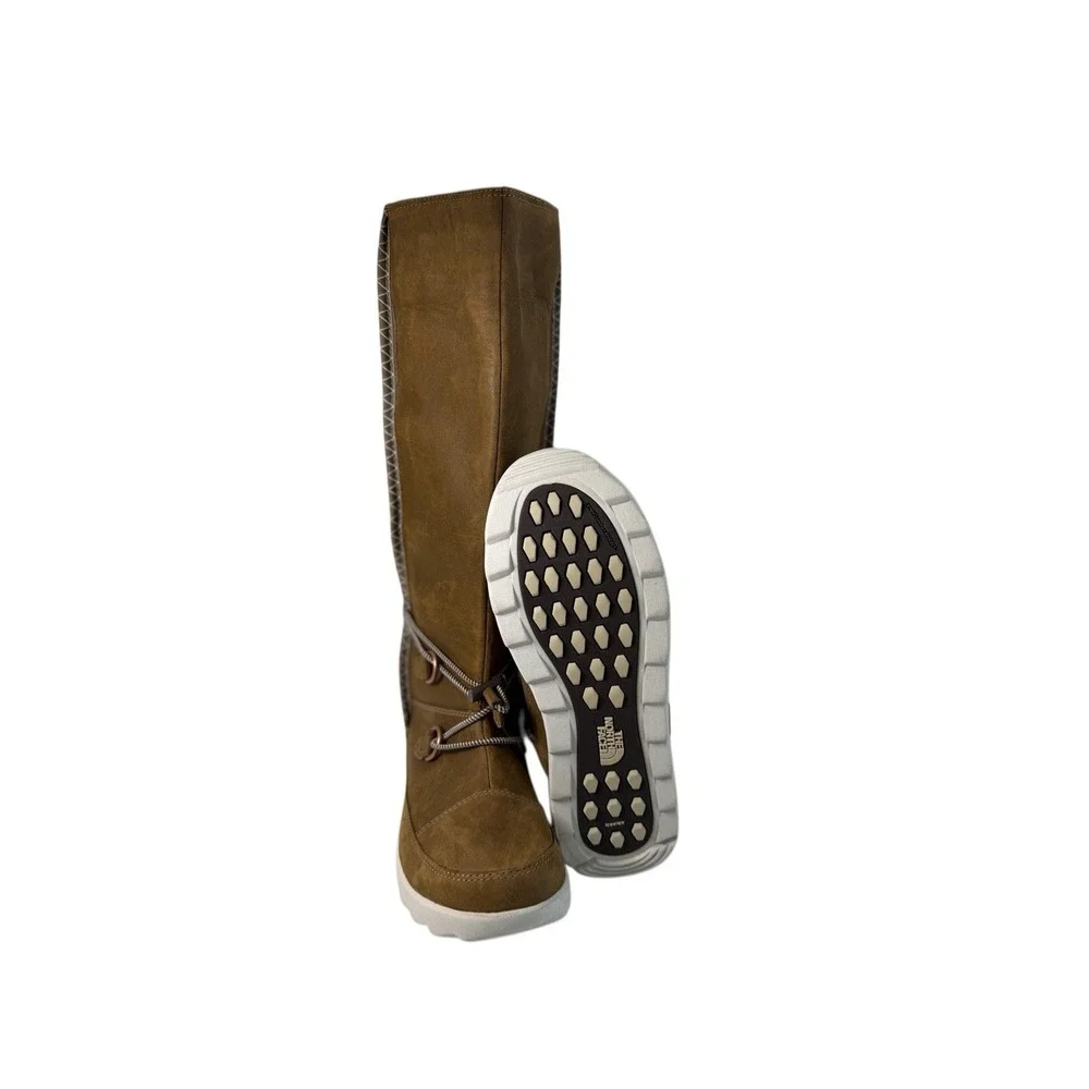 The North Face Sisque Waterproof Tall‎ Brown/Ivory Boot Women's Size 7 No Box